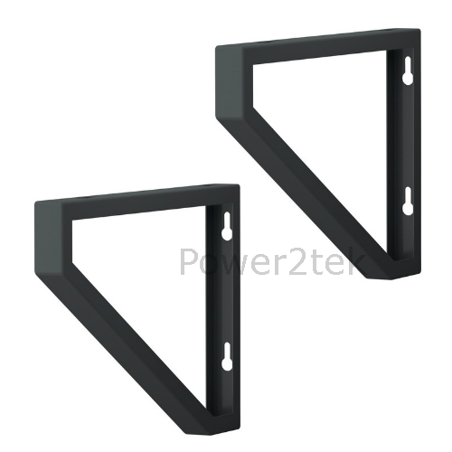 2 x IKEA EKBY LERBERG 19cm/28cm Metal Wall Shelf Bracket Grey Powder