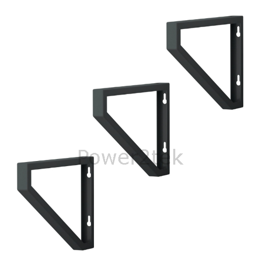 3 x IKEA EKBY LERBERG 19cm/28cm Metal Wall Shelf Bracket Grey Powder